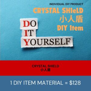 CRYSTAL SHIELD 小人盾 
Fengshui DIY Material Item