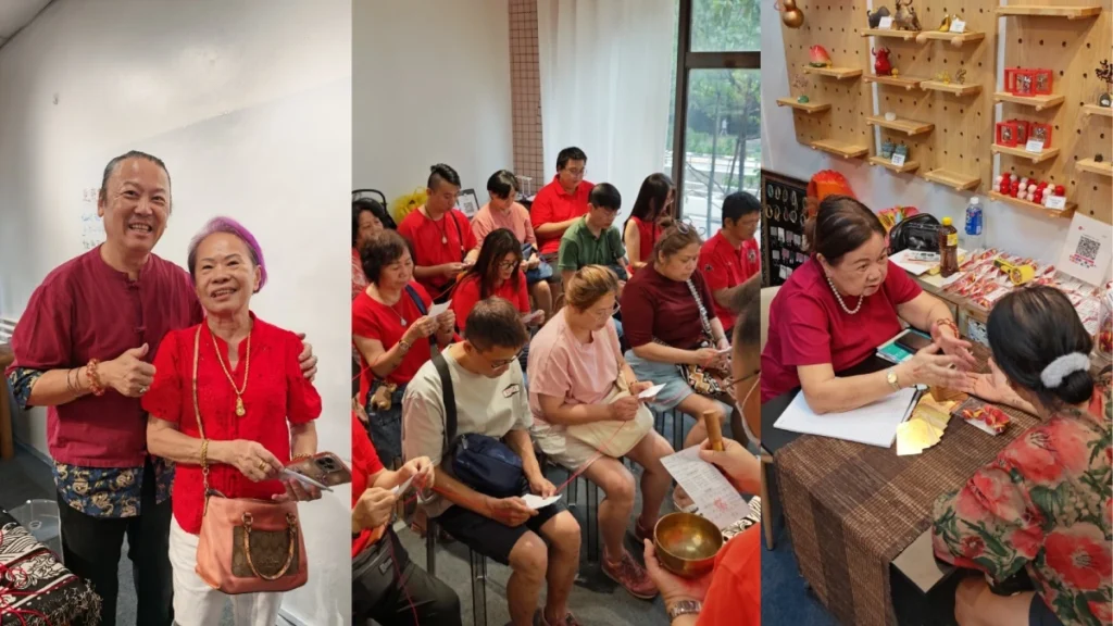 Friends and clients of Singapore feng shui consultancies Paparexx and Kamisoul at a May 2026 event with fengshui master Rex Chong